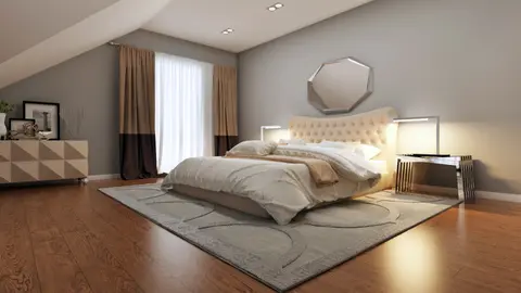 home project Z128 – interior arrangement, Zgrabny dom z poddaszem, ekonomiczny w realizacji. Kuchnia i salon od frontu.