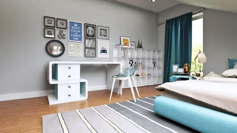 home project Z128 – interior arrangement, Zgrabny dom z poddaszem, ekonomiczny w realizacji. Kuchnia i salon od frontu.