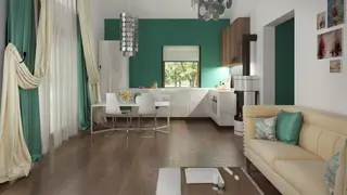 home project Z139 – interior arrangement, Parterowy dom, tani w budowie z trzema pokojami, także na małą działkę.
