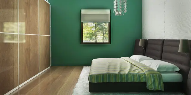 gotowy projekt domu Z139 – aranżacja wnętrz, Parterowy dom z 3 pokojami, dużymi przeszkleniemi i sufitem katedralnym