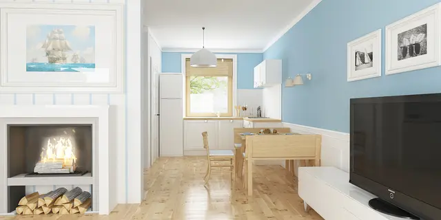 gotowy projekt domu Z14 – aranżacja wnętrz, Funkcjonalny dom z dachem dwuspadowym z poddaszem, ekonomiczny w realizacji