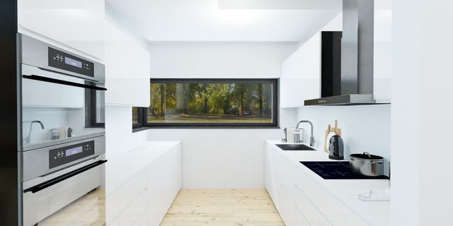 gotowy projekt domu Z383 – aranżacja wnętrz, Współczesny, parterowy dom jednorodzinny na paliwo stałe