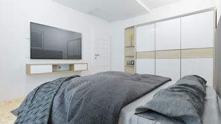 gotowy projekt domu Z383 – aranżacja wnętrz, Współczesny, parterowy dom jednorodzinny na paliwo stałe