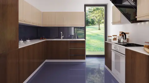 home project Z415 – interior arrangement, Dom z dachem czterospadowym, funkcjonalne wnętrze z dużym, jasnym salonem.