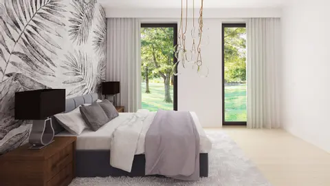 home project Z415 – interior arrangement, Dom z dachem czterospadowym, funkcjonalne wnętrze z dużym, jasnym salonem.