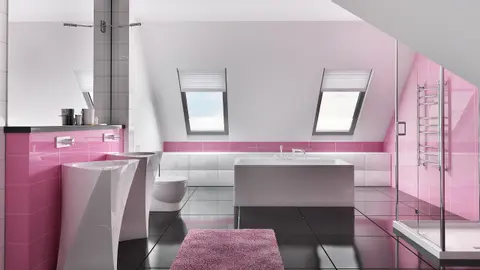 home project Z173 – interior arrangement, Dom z poddaszem, intymnym kompleksem sypialnianym na parterze i garażem od frontu.