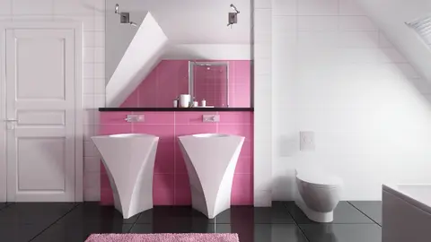 home project Z173 – interior arrangement, Dom z poddaszem, intymnym kompleksem sypialnianym na parterze i garażem od frontu.