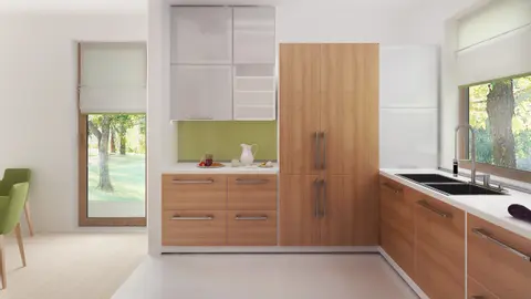 home project Z321 D – interior arrangement, Klasyczny dom parterowy z dachem kopertowym, 4 pokojami oraz dużym salonem.