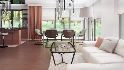 home project Zb26 Duo – interior arrangement, Dom jednorodzinny dwulokalowy na bazie projektu Zb26