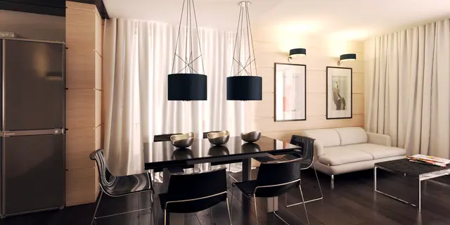 gotowy projekt domu Z381 – aranżacja wnętrz, Parterowy dom z dachem 2spadowym oraz 3 sypialniami na 100m2.