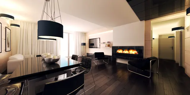 gotowy projekt domu Z381 – aranżacja wnętrz, Parterowy dom z dachem 2spadowym oraz 3 sypialniami na 100m2.