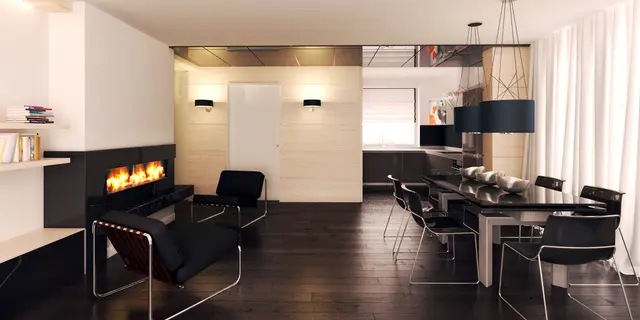 gotowy projekt domu Z381 – aranżacja wnętrz, Parterowy dom z dachem 2spadowym oraz 3 sypialniami na 100m2.