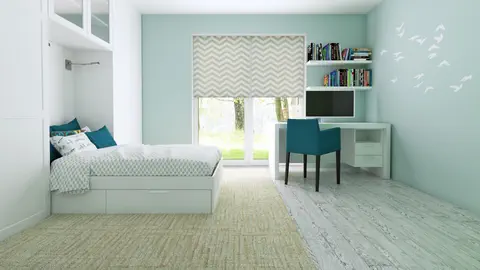 gotowy projekt domu Z196 – aranżacja wnętrz, Komfortowy dom parterowy z garażem dwustanowiskowym i dachem kopertowym.