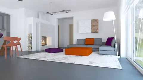 gotowy projekt domu Z204 – aranżacja wnętrz, Wygodny, dom parterowy z bocznym, dwustanowiskowym garażem.
