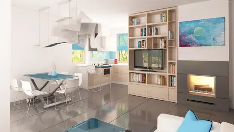 gotowy projekt domu Z212 – aranżacja wnętrz, Mały dom z poddaszem użytkowym, tani w budowie i ekonomiczny w użytkowaniu.