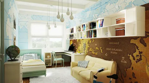 home project Z19 – interior arrangement, Parterowy dom z podwójnym garażem od frontu, kopertowym dachem i podcieniem.