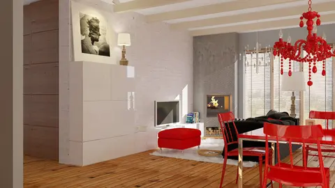home project Z19 – interior arrangement, Parterowy dom z podwójnym garażem od frontu, kopertowym dachem i podcieniem.