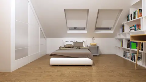 home project Z220 – interior arrangement, Mały dom z poddaszem w wersji z ogrodem zimowym lub bez. Taras nad garażem.