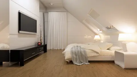 home project Z220 – interior arrangement, Mały dom z poddaszem w wersji z ogrodem zimowym lub bez. Taras nad garażem.