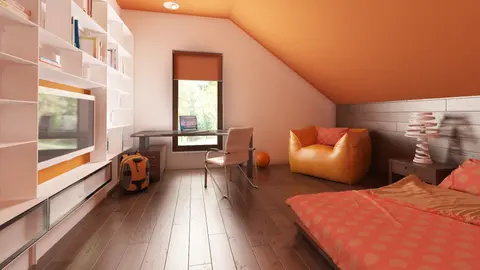 home project Z222 – interior arrangement, Dom z garażem i wykuszem nad wejściem o wysmakowanym nowoczesnym wyglądzie.