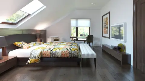 home project Z222 – interior arrangement, Dom z garażem i wykuszem nad wejściem o wysmakowanym nowoczesnym wyglądzie.