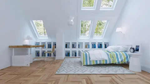 gotowy projekt domu Z226 – aranżacja wnętrz, Wygodny, kompaktowy dom z poddaszem użytkowym, garażem i gabinetem na parterze.