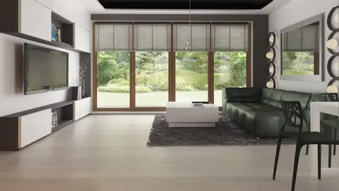 home project Z245 – interior arrangement, Dom z poddaszem o współczesnym charakterze do 110m2