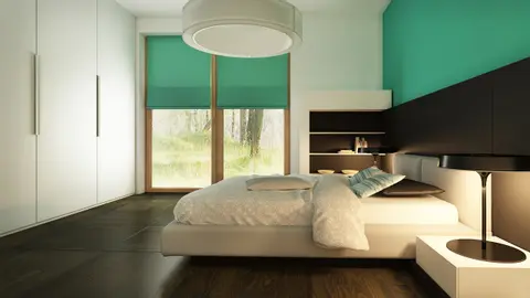 home project Z254 – interior arrangement, Mały dom parterowy także na wąską działkę z dużym pomieszczeniem gospodarczym.