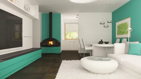 home project Z254 – interior arrangement, Mały dom parterowy także na wąską działkę z dużym pomieszczeniem gospodarczym.