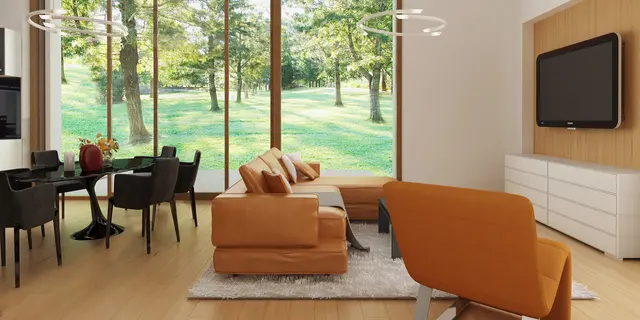 gotowy projekt domu Z386 – aranżacja wnętrz, Podłużna bryła z nowoczesnymi elementami oraz niewielkim poddaszem.