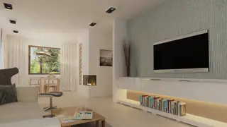home project Z259 – interior arrangement, Mały, wygodny dom parterowy z widnym salonem, tani i szybki w budowie.