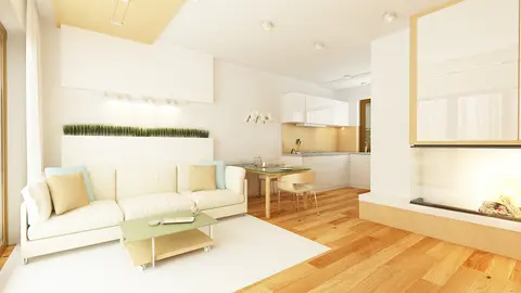 home project Z262 – interior arrangement, Prosty i tani w budowie dom parterowy z dachem dwuspadowym o małej powierzchni.