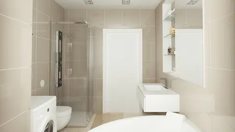 home project Z262 – interior arrangement, Prosty i tani w budowie dom parterowy z dachem dwuspadowym o małej powierzchni.