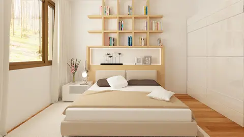 home project Z262 – interior arrangement, Prosty i tani w budowie dom parterowy z dachem dwuspadowym o małej powierzchni.