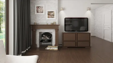 home project Z23 – interior arrangement, Tani i prosty w budowie dom parterowy o dworkowym charakterze