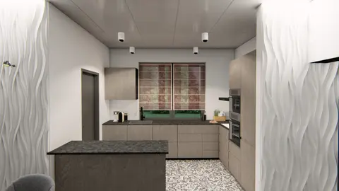 gotowy projekt domu Z387 – aranżacja wnętrz, Parterowy dom o powierzchni ok 130m2 z 4 sypialniami, garażem i dachem 2spadowym
