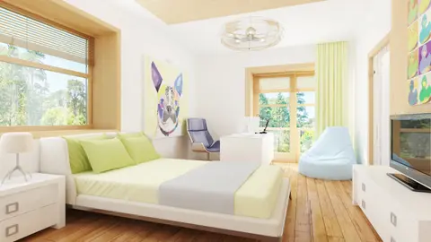 home project Zx12 – interior arrangement, Tradycyjna bryła we współczesnej oprawie z dobudowanym garażem.