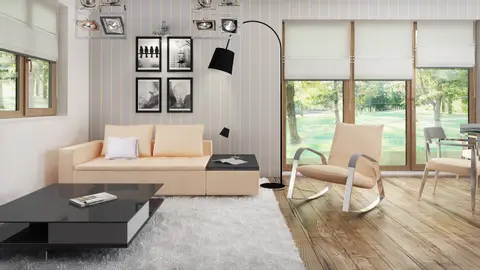 home project Z223 D – interior arrangement, Wersja drewniana szkieletowa