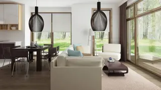 home project Z113 HB – interior arrangement, Projekt wygodnego domu z poddaszem w technologii H-Block firmy Solcraft