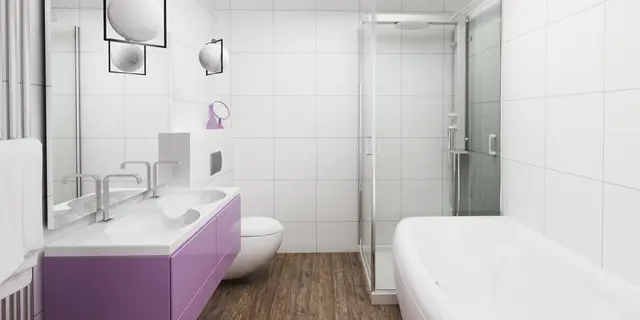 gotowy projekt domu Z446 – aranżacja wnętrz, Dom z 3 pokojami, przestronnym salonem, kuchnią ze spiżarką oraz dużą garderobą