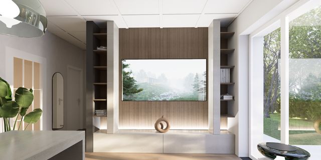 gotowy projekt domu Z451 – aranżacja wnętrz, Prosty, mały dom o powierzchni 51 m2 z dachem 2-spadowym, 2 pokojami i salonem