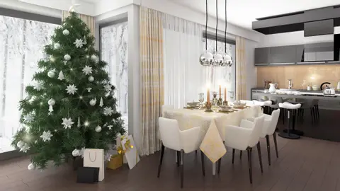 gotowy projekt domu Zx255 – aranżacja wnętrz, Nowoczesny dom piętrowy z dużymi przeszkleniami i garażem dwustanowiskowym.