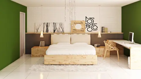 gotowy projekt domu Zx44 – aranżacja wnętrz, Dom z dwuspadowym dachem, garażem w bryle oraz modernistycznym detalem lukarny.