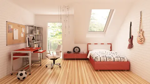 gotowy projekt domu Zx44 – aranżacja wnętrz, Dom z dwuspadowym dachem, garażem w bryle oraz modernistycznym detalem lukarny.