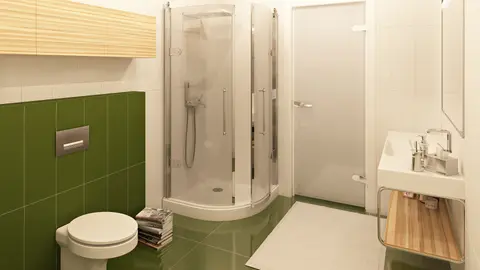 gotowy projekt domu Zx44 – aranżacja wnętrz, Dom z dwuspadowym dachem, garażem w bryle oraz modernistycznym detalem lukarny.