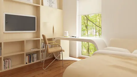 gotowy projekt domu Zx48 – aranżacja wnętrz, Projekt domu nowoczesnego, z apartamentem na parterze oraz garażem na 2 auta.