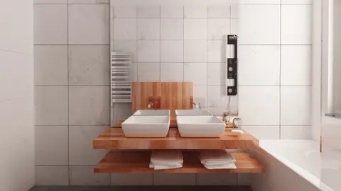 gotowy projekt domu Z460 – aranżacja wnętrz, Dom parterowy o powierzchni 130m2 z dachem 2-spadowym, 4 pokojami oraz salonem.