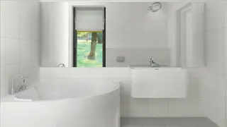home project Z459 D – interior arrangement, Dom o powierzchni 126 m2 z dachem dwuspadowym, 4 pokojami oraz dużym salonem