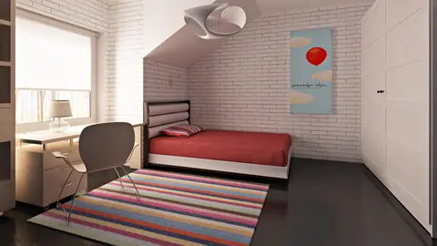 home project Zs1 – interior arrangement, Townhouses in a modern style, glazed dormer windows and an energy-saving shape.