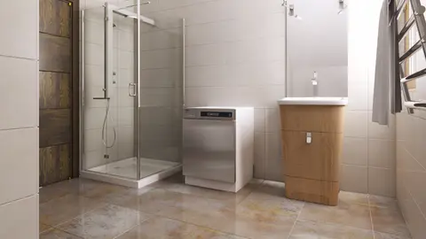 home project Z1 D WL – interior arrangement, szkielet z wiatą po lewej stronie